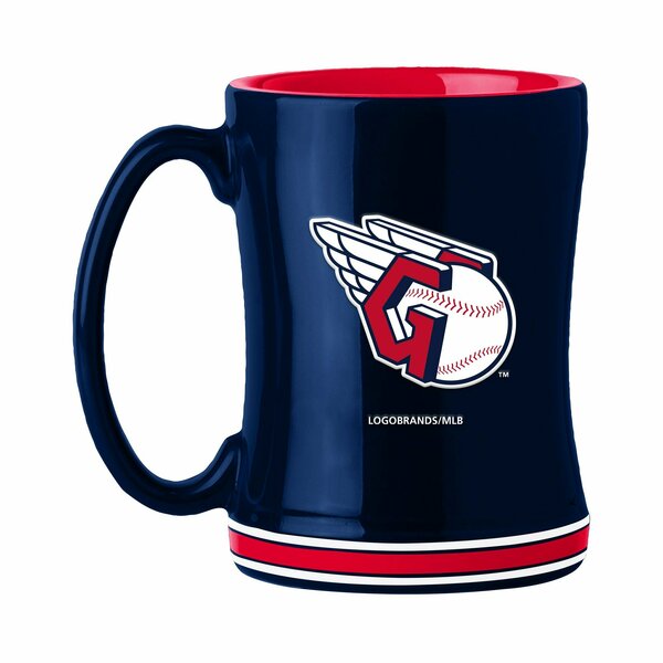 Logo Brands Cleveland Guardians 14oz Relief Mug 509-C14RM